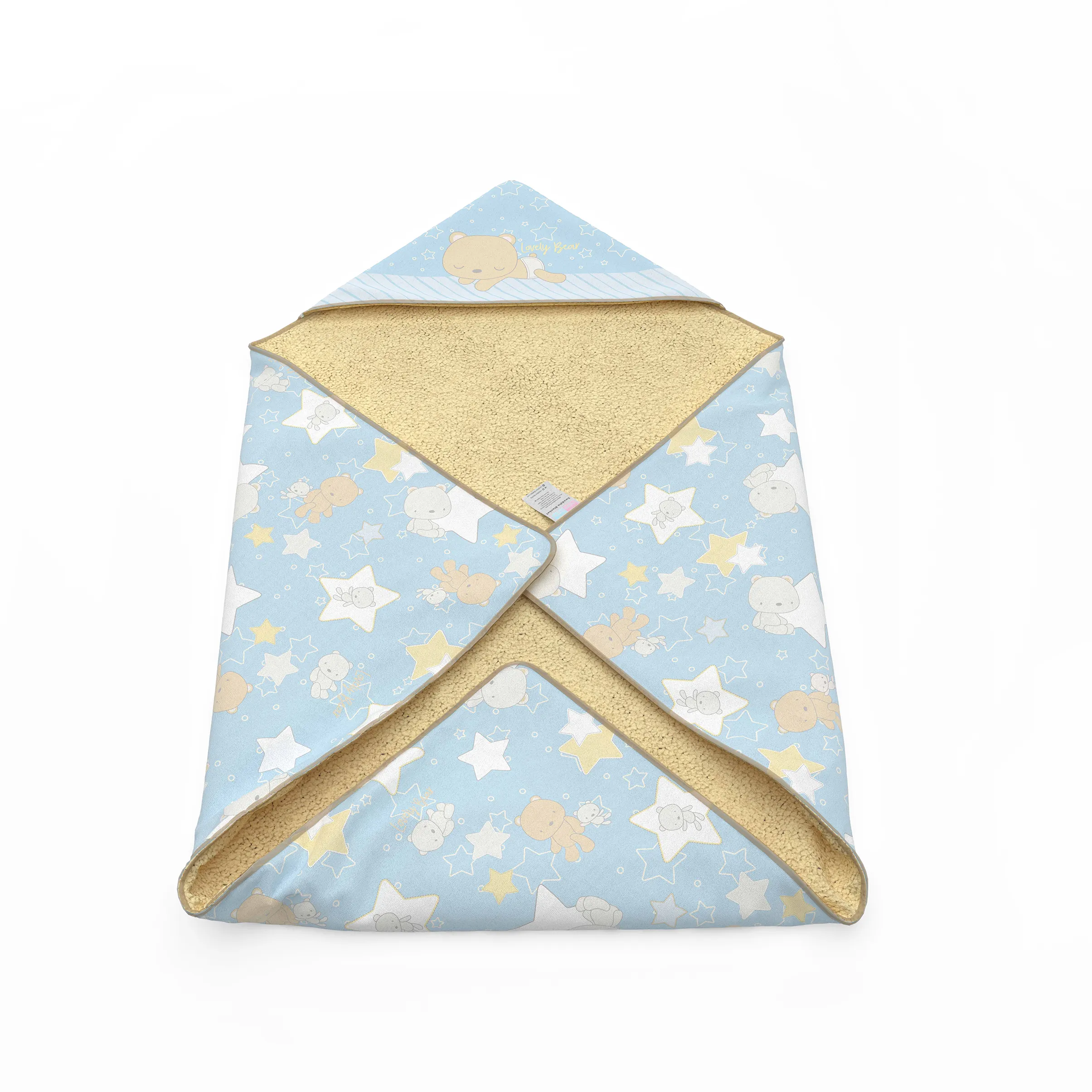 پتو دورپیچ کلاه دار Lovely Bear